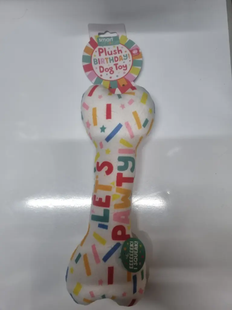 Plush Happy Birthday Squeaky toy
