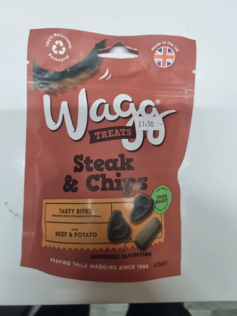 Wagg Steak & Chips (125g)