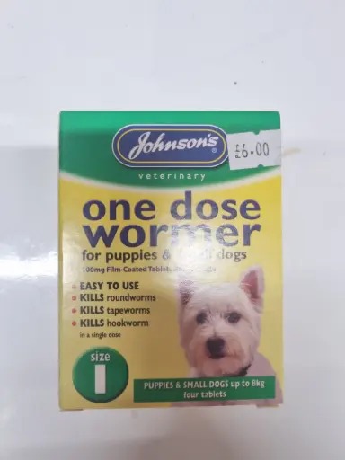Johnson's One Dose Wormer (For Puppys and small dogs)