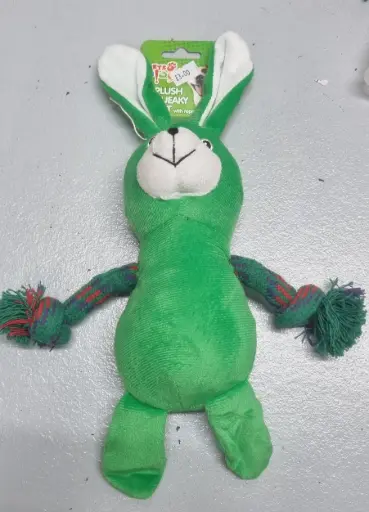 Green Dog's Teddy Rope Toy